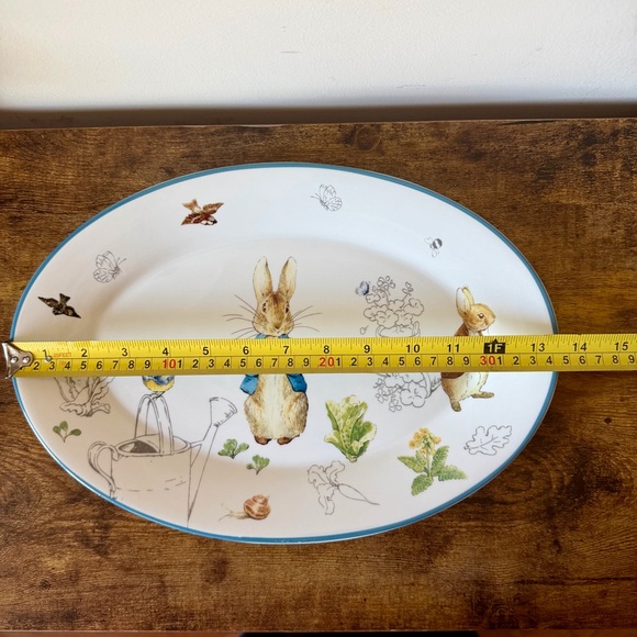 Peter Rabbit Platter Zrike Beatrix Potter Oval Serving Plate 13 5/8 x 9 3/8 - Picture 5 of 8